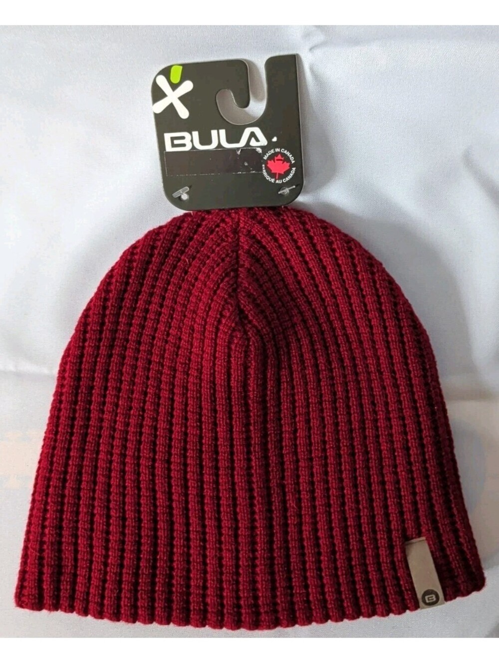 Bula Women's Logo Knitted Winter Hat Thick Warm Red